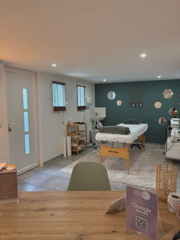 Intérieur de l'institut de beauté Entracte Beauté à Cabriès